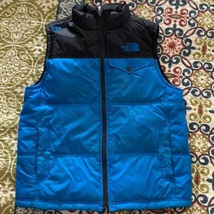 The North Face cozy vest, approx size 10/12, reversible
